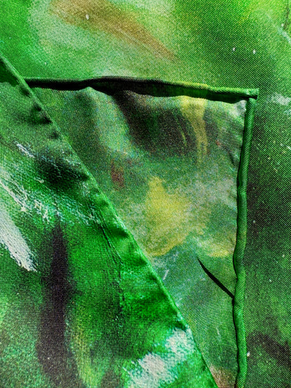 Silk twill scarf "Somewhere under the Spanish trees"