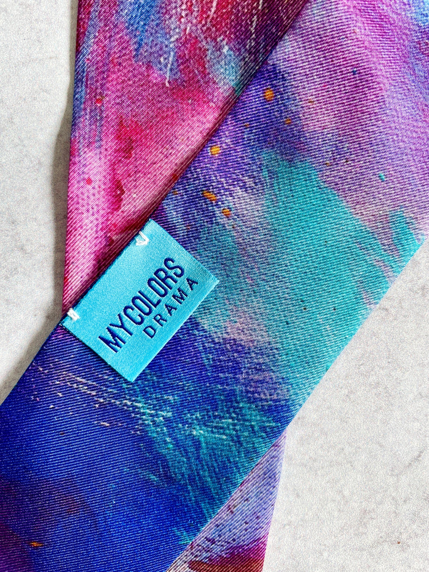 Silk twilly scarf "Pretend that you love me"